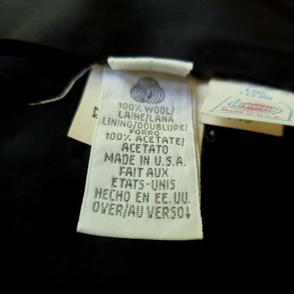 Liz Claiborne Collection USA Made Double Breasted Black Wool Blazer 10 - Picture 6 of 11